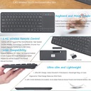 Mini Ultra-slim 2.4GHz Wireless Keyboard 78 Keys Keyboard With Touchpad