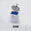 Led emergency bulb removable 18650 battery wide voltage E27 bulb high brightness rechargeable light LED bulb