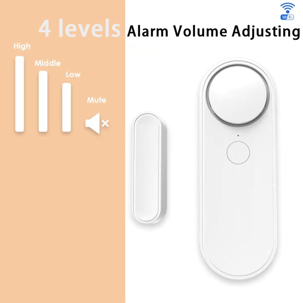 Tuya Smart Home Sound/APP Alarm 90dB Siren WIFI Door Sensor Door Open Security Alarm System