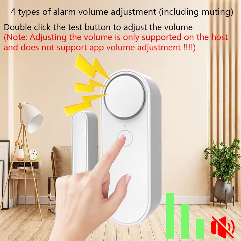 Tuya Smart Home Sound/APP Alarm 90dB Siren WIFI Door Sensor Door Open Security Alarm System