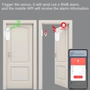 Tuya Smart Home Sound/APP Alarm 90dB Siren WIFI Door Sensor Door Open Security Alarm System