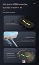 Colorful Atmosphere Light 7-Port USB 2.0 Hub Splitter | High-Speed Expansion Hub (ESS)