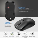 T2 2.4G Wireless Mouse Ergonomic Gaming Mouse 800/1200/1600DPI 4 Mute Buttons Mouse
