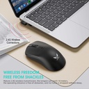 T2 2.4G Wireless Mouse Ergonomic Gaming Mouse 800/1200/1600DPI 4 Mute Buttons Mouse