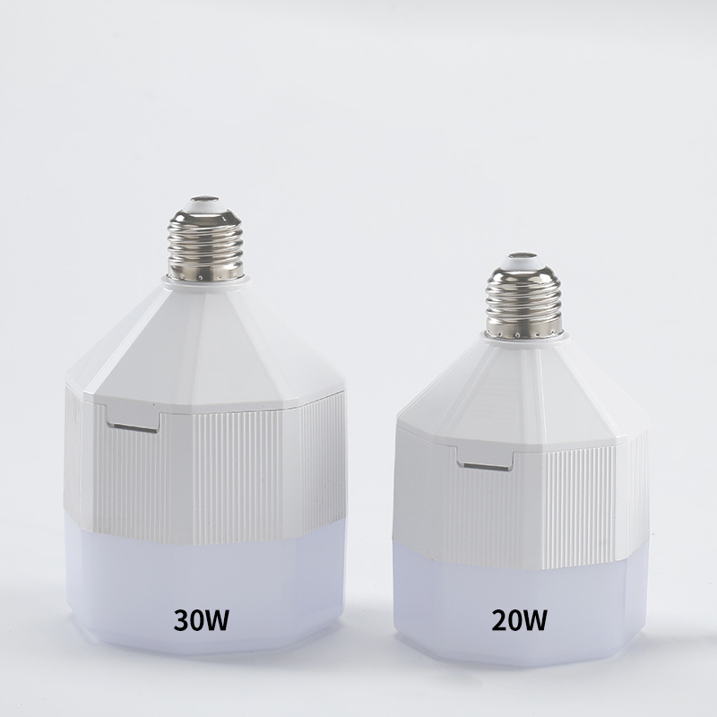 Led emergency bulb removable 18650 battery wide voltage E27 bulb high brightness rechargeable light LED bulb