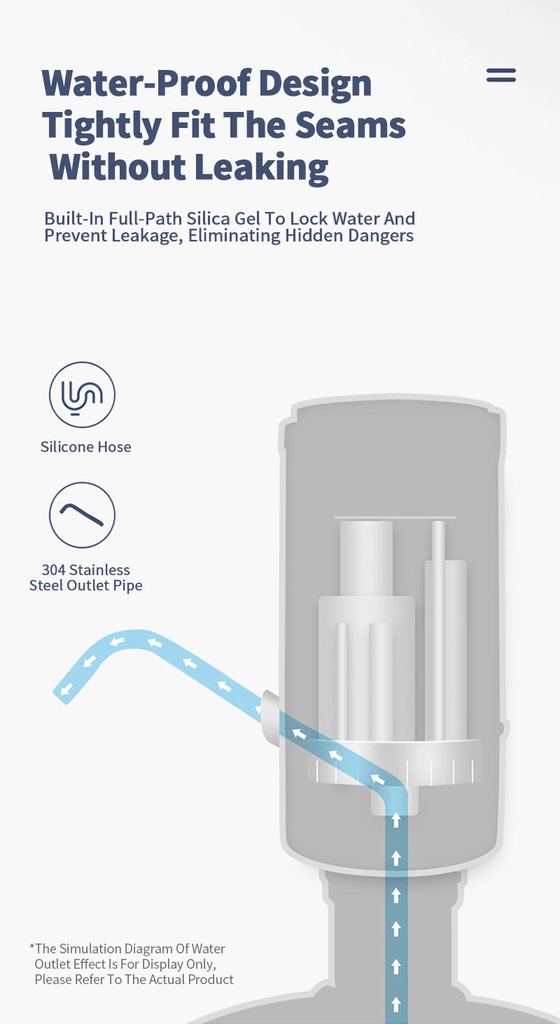 Touch Automatic Pump for Water Bottle Electric Drinking Portable Water Pump Dispenser USB Charge Water Dispenser