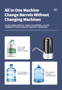 Touch Automatic Pump for Water Bottle Electric Drinking Portable Water Pump Dispenser USB Charge Water Dispenser