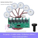 6 Nozzle Humidifier Module DIY Kit Nebulizing Control Board Ultrasonic Nebulizer Mist Driver Circuit Board Type-C Interface