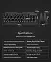 Divipard KM540 wireless 2.4GHz 104 keys business keyboard and mouse set