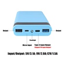8X18650 18W Dual USB Power Bank DIY Case Super Fast Charge without Battery