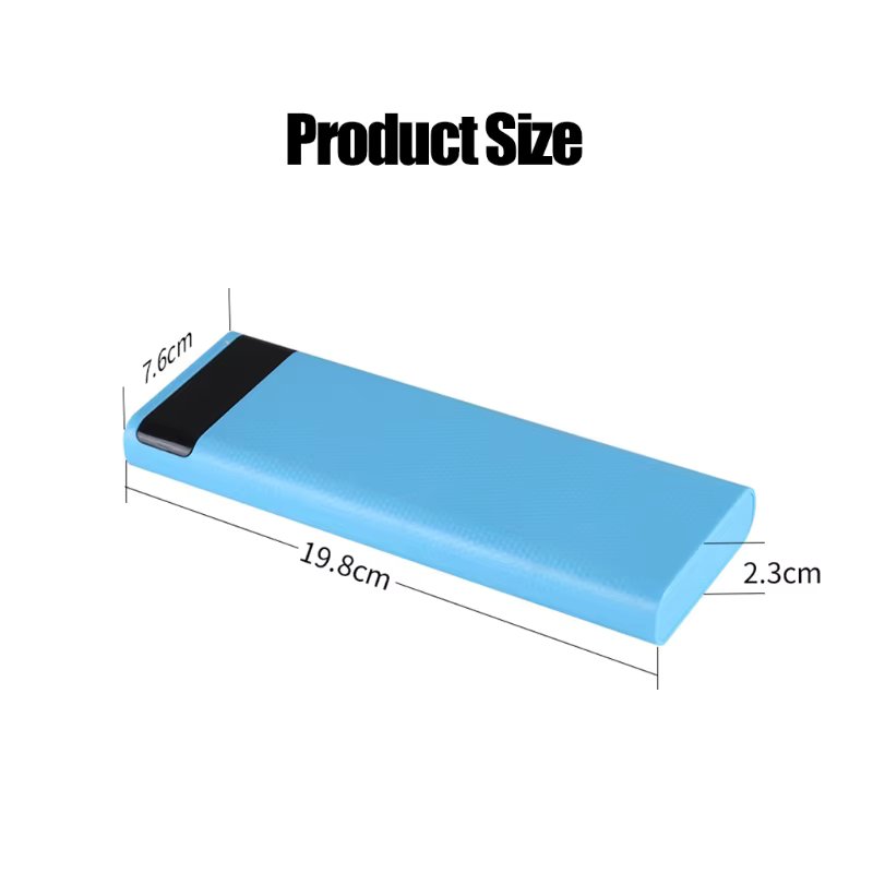 8X18650 18W Dual USB Power Bank DIY Case Super Fast Charge without Battery