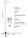 RGB Smart Ambience Floor Lamp Esports lamp Living Room Bedroom Live LED Corner Light Nightlight Bluetooth APP Remote Control