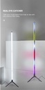 RGB Smart Ambience Floor Lamp Esports lamp Living Room Bedroom Live LED Corner Light Nightlight Bluetooth APP Remote Control