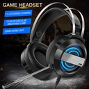 MC Q9 Gaming Headset 7.1 channel Wired Gaming Headset with 360° Noise Reduction Microphone Colorful Breathing Light Headphone