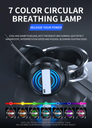 MC Q9 Gaming Headset 7.1 channel Wired Gaming Headset with 360° Noise Reduction Microphone Colorful Breathing Light Headphone