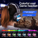 MC Q9 Gaming Headset 7.1 channel Wired Gaming Headset with 360° Noise Reduction Microphone Colorful Breathing Light Headphone