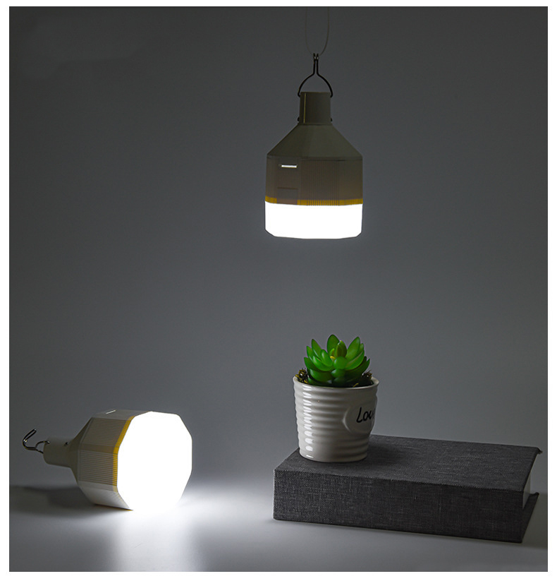 Led emergency rechargeable bulb removable 18650 battery rechargeable light LED bulb