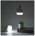 Led emergency rechargeable bulb removable 18650 battery rechargeable light LED bulb