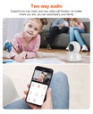 4MP 2.4G&5G Dual Band WIFI Tuya APP Wireless PTZ IP Dome Auto Tracking Home Security Baby Monitor Camera