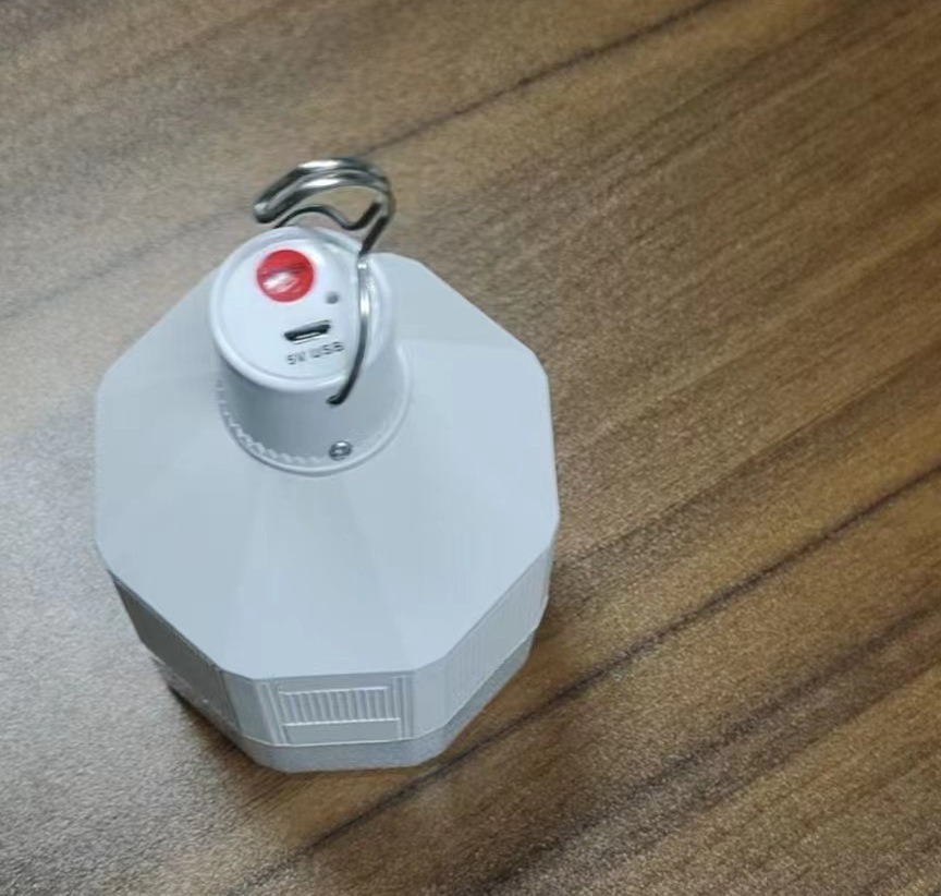 Led emergency rechargeable bulb removable 18650 battery rechargeable light LED bulb