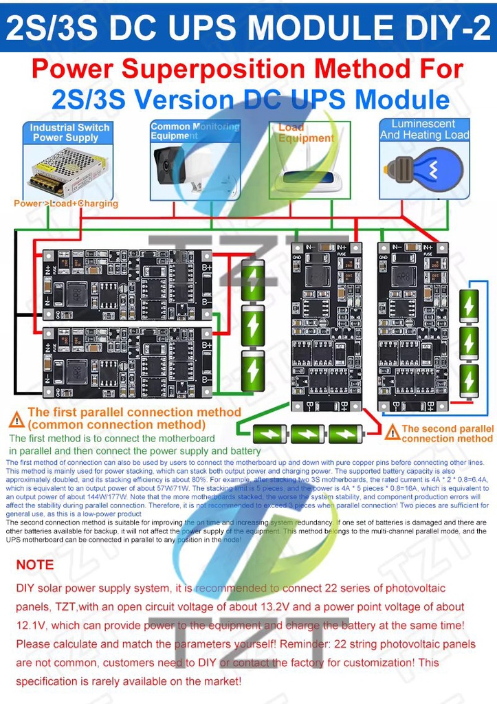 UPS Power Module 2S DC9V-15V 3S DC12V-15V 50W 4A charging protection module uninterruptible power supply control board