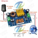 XH-M411 DC 4V-35V to DC 5V-45V Step Up Boost Module Digital Voltmeter Boost Converter Board 5A Power Adjustable