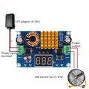 XH-M411 DC 4V-35V to DC 5V-45V Step Up Boost Module Digital Voltmeter Boost Converter Board 5A Power Adjustable