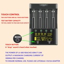 LiitoKala Lii-600 LCD Lithium Battery Charger 3.7V and NiMH 1.2V Battery Suitable for 18650 26650 21700 26700 16340 18350 AA AAA