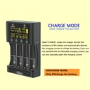 LiitoKala Lii-600 LCD Lithium Battery Charger 3.7V and NiMH 1.2V Battery Suitable for 18650 26650 21700 26700 16340 18350 AA AAA