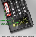 LiitoKala Lii-600 LCD Lithium Battery Charger 3.7V and NiMH 1.2V Battery Suitable for 18650 26650 21700 26700 16340 18350 AA AAA