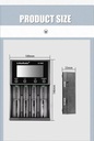 LiitoKala Lii-M4S 18650 LCD Display Smart Charger Test Capacity Suitable For 3.7V 26650 18350 21700 18500 1.2V AA AAA 4 Slots