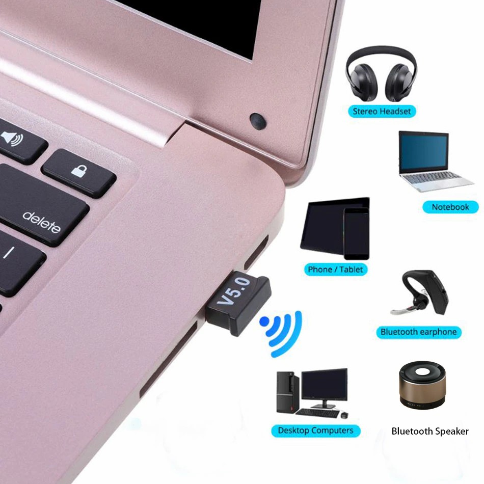 USB Bluetooth 5.0 All in One Bluetooth 5.0 Dongle and Adapter