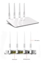 PIX-LINK WR21Q WIFI Router Range Repeater 802.11 b/g/n 2.4G 300Mbps 4 Antennas Wireless-N Routers WISP AP Mode