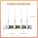 PIX-LINK WR21Q WIFI Router Range Repeater 802.11 b/g/n 2.4G 300Mbps 4 Antennas Wireless-N Routers WISP AP Mode