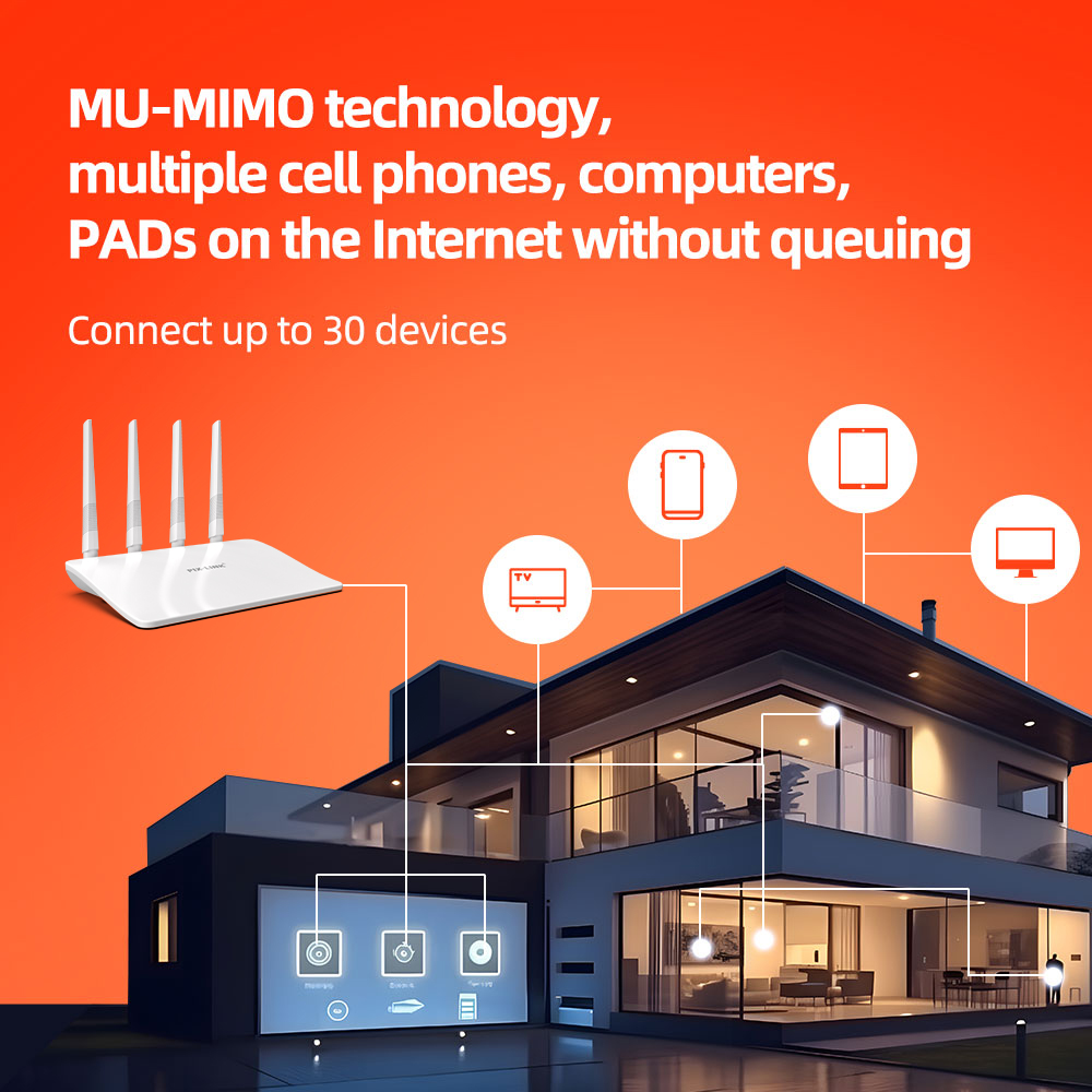 PIX-LINK WR21Q WIFI Router Range Repeater 802.11 b/g/n 2.4G 300Mbps 4 Antennas Wireless-N Routers WISP AP Mode
