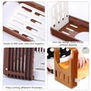 Toast bread slicer Bread slice rack