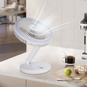 Winning star 8-inch three-blade 18650 Rechargeable Type-C/USB small easy-to-carry high-speed desktop electric fan (ESS Gadgets)
