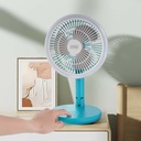 Winning star 8-inch three-blade 18650 Rechargeable Type-C/USB small easy-to-carry high-speed desktop electric fan (ESS Gadgets)