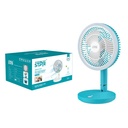 Winning star 8-inch three-blade 18650 Rechargeable Type-C/USB small easy-to-carry high-speed desktop electric fan (ESS Gadgets)