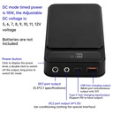 DC5/6/7/8/9/10/11/12V adjustable voltage mobile power supply kit power bank shell 18650 battery box (ESS Gadgets)