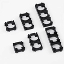 Single 18650 lithium battery combination fixed bracket with bayonet