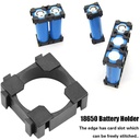 Single 18650 lithium battery combination fixed bracket with bayonet