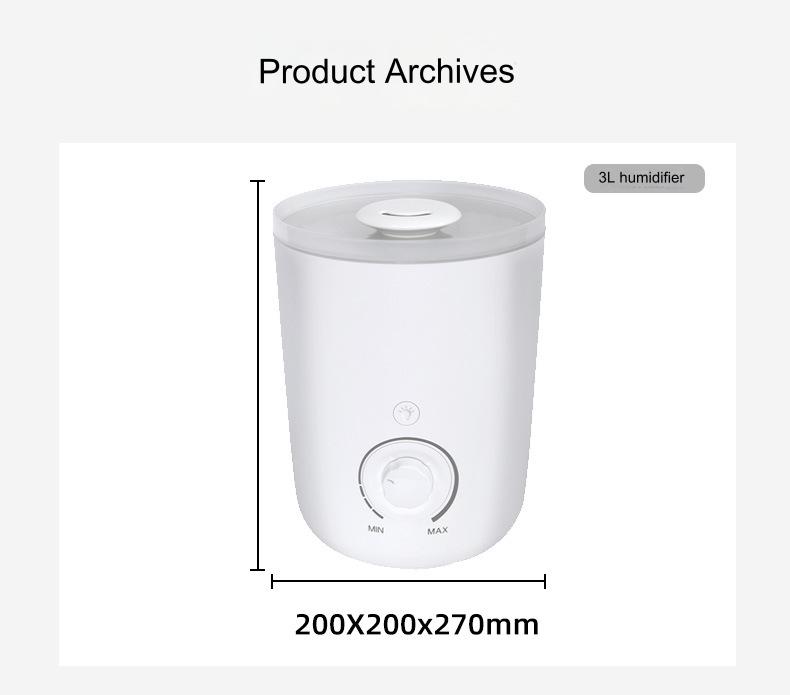 3L large capacity air aromatherapy humidifier household large mist volume ultrasonic atomizer