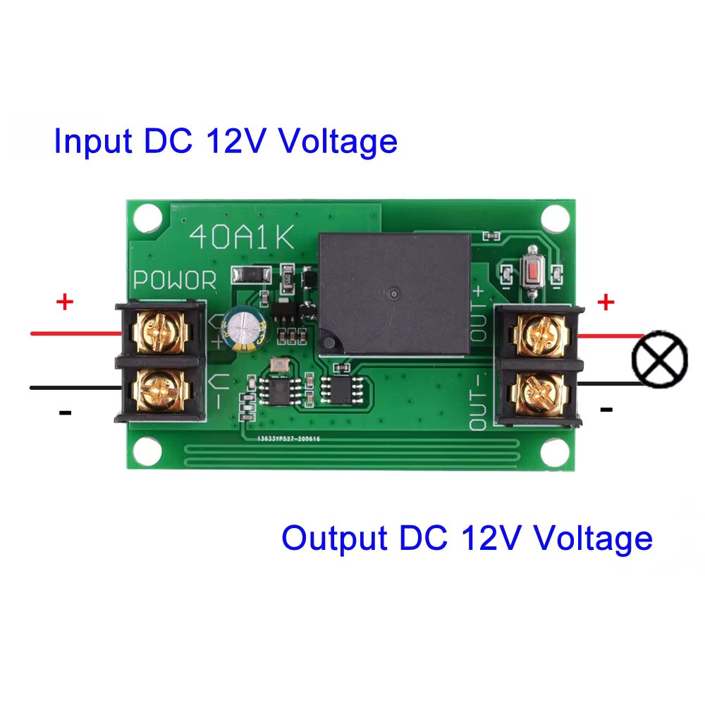 RF 433Mhz 12V DC 40A 350W High Power Remote Control Switch Water Pump Motor  Wireless Switch