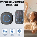 Smart USB Home Doorbell Wireless Security Outdoor USB Door Bell 60 Songs 5 Volume Adjustable Chime Kit