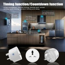 16A Tuya Smart life wifi metering universal socket smart plug mobile phone remote voice control
