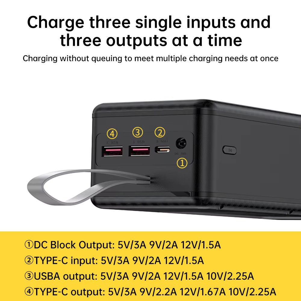 21PCS 18650 Battery Box DIY Mobile Power Case Solderless 22.5W Fast Charging DC/USB/Type-C Output With LED Light (ESS Gadgets)