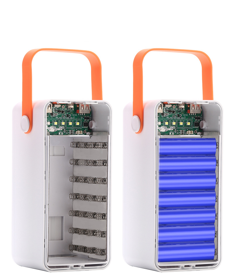 DIY 35 Slot Large Capacity 18650 Power Bank 22.5W Battery Power Case with LED Flashlight Function No Batteries (ESS Gadgets)