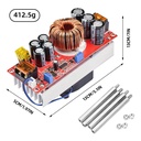 1800W 40A DC-DC Boost Converter Step Up Power Supply Module 10-60V To 12-90V Adjustable Voltage Charger