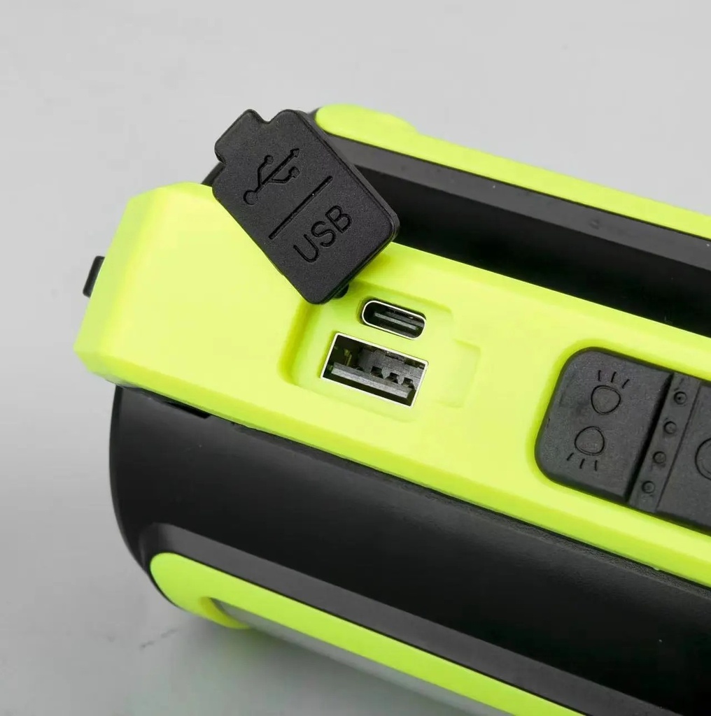 P50 strong light searchlight Type-C charging outdoor high-power detachable 4*18650 battery LED portable lamp